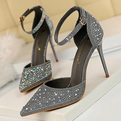 Shiny Rhinestones High Heels