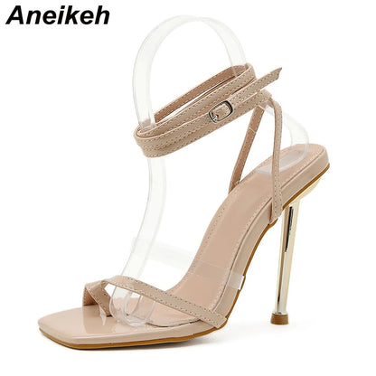 Summer Transparent High Heel Sandals