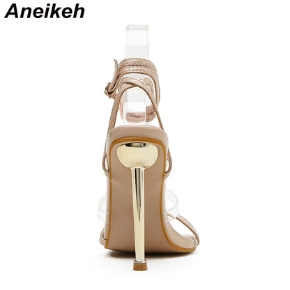 Summer Transparent High Heel Sandals