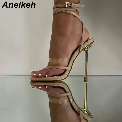 Summer Transparent High Heel Sandals