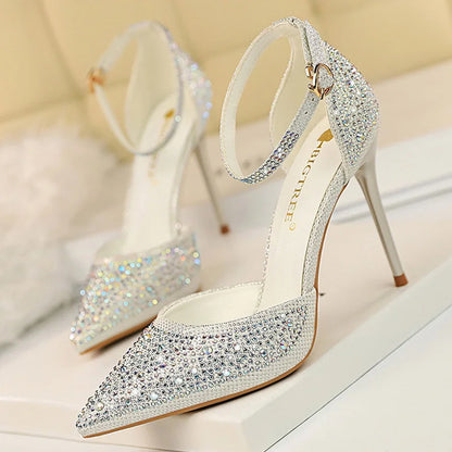 Shiny Rhinestones High Heels