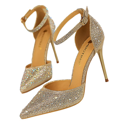 Shiny Rhinestones High Heels