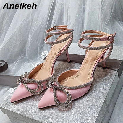 Butterfly-Knot Crystal High Heels