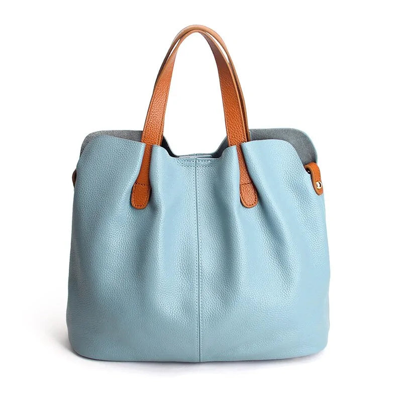 blue tote bag