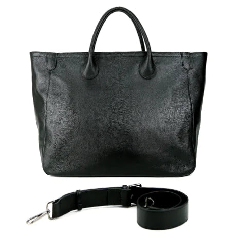 oversized black tote bag