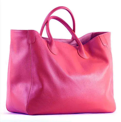 oversized pink tote bag