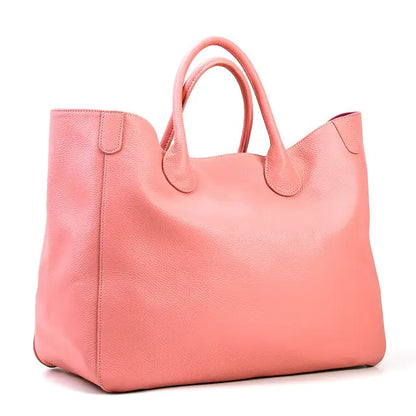 oversized pink tote bag